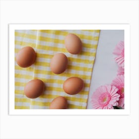 Eggs On A Table 11 Art Print