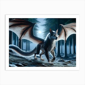 Dragon-Wolf Marvel Art Print