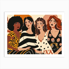 Group Of Women 26 Art Print