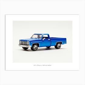 Toy Car 83 Chevy Silverado Blue Poster Art Print