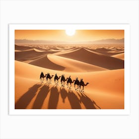 Albedobase Xl A Stunning Image Depicting A Caravan Of Camels L 2 Affiche