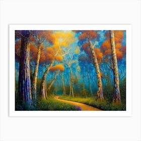 Path Through The Forest 12 Art Print