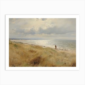 Coastal Vintage Painting Art Print