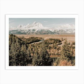 Teton Mountain Creek Art Print