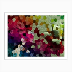 Abstract Modern Mosaic Art Print