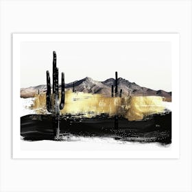 Saguaro Canvas Print Art Print