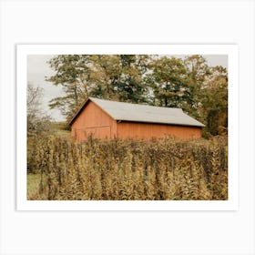 Old Red Barn Art Print