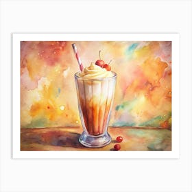 Almond Milk Shake India (1) Art Print