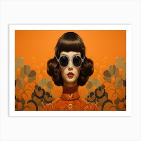 Woman In Sunglasses 9 Art Print