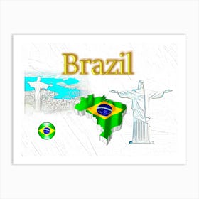 OUR HOME - BRAZIL design collection Art Print