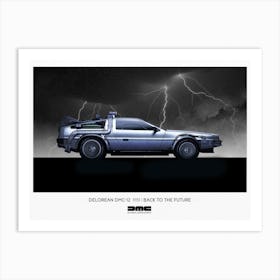 Delorean Art Print