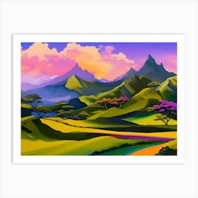 Landscape Painting 1 Art Print