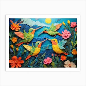 Hummingbirds ala Vincent Art Print