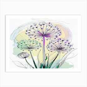 Allium 8 Art Print