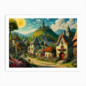 Fantasy Village 9 Art Print