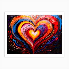 Heart Of Love 1 Art Print