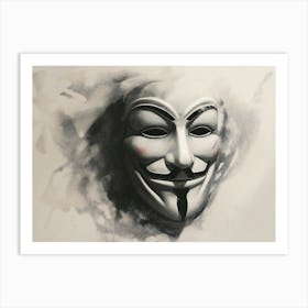 Anonymous Mask Art Print