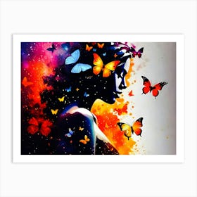 Butterfly Painting 77 Art Print