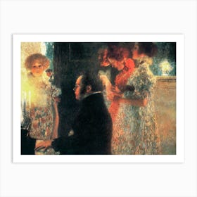Schubert At The Piano II, Gustav Klimt Art Print