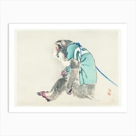 Monkey, Kōno Bairei Art Print