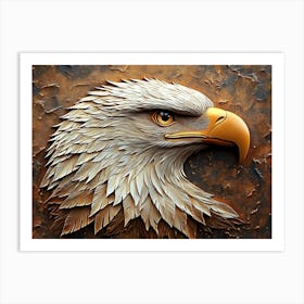 Beautiful 3d Eagle Art Print