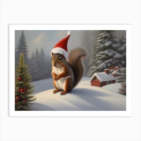 Christmas Animals 5 Art Print