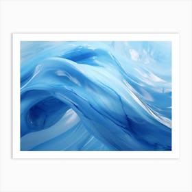 Blue Gel Art Print