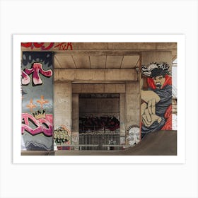 Graffiti Skate Park Art Print