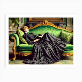 Serenity And Elegance In Timeless Repose Art Print