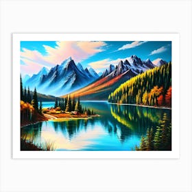 Mountain Lake 47 Art Print