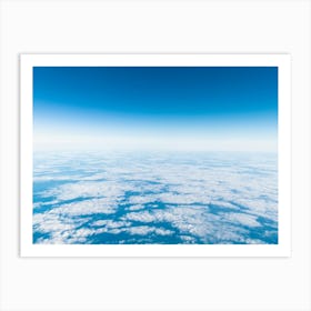 Blue Sky Above Clouds Art Print