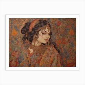 Potrait of an Indian woman Art Print