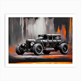 Old Car Painting Art Print