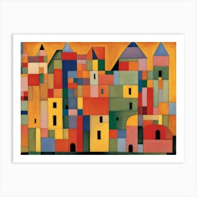 City By Person Art Print