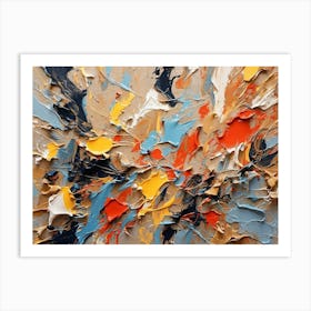 Default Abstract Expressionism Oil 4k 1 Art Print