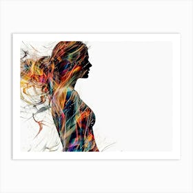 Abstract Of A Woman 4 Art Print