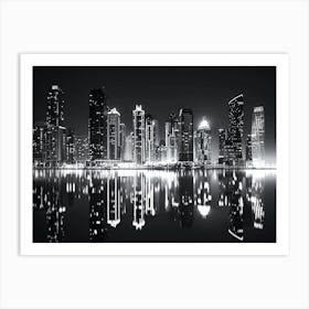 Dubai Skyline Art Print