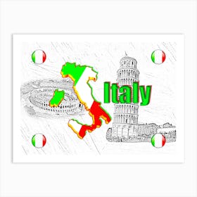 OUR HOME - ITALY design collection Art Print