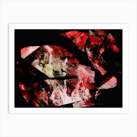 Red abstraction Art Print