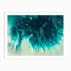 Aqua Echoes 1 Art Print