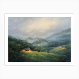 Night In The Valley Art Print