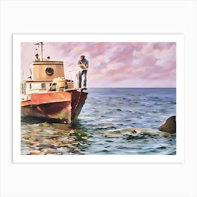 'Shark Fishing' Art Print