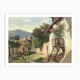 Village In The Mountains 4 Art Print