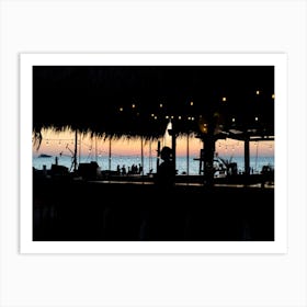 Happy Hour During Sunset On Holbox Island Mexico Art Print