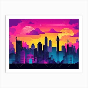 Mumbai Skyline Art Print