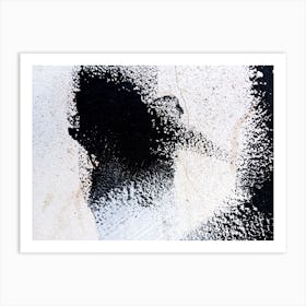 Black And White Abstract Painting 1 Art Print