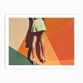 Woman In High Heels Art Print