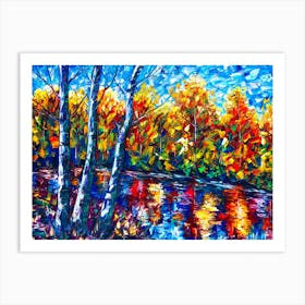 Magical Dream Forest Reflection Art Print