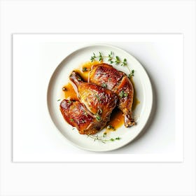 Chicken With Thyme Art Print