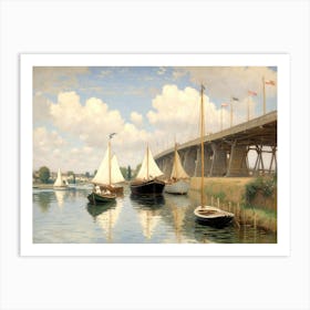 The Bridge At Argenteuil Art Print